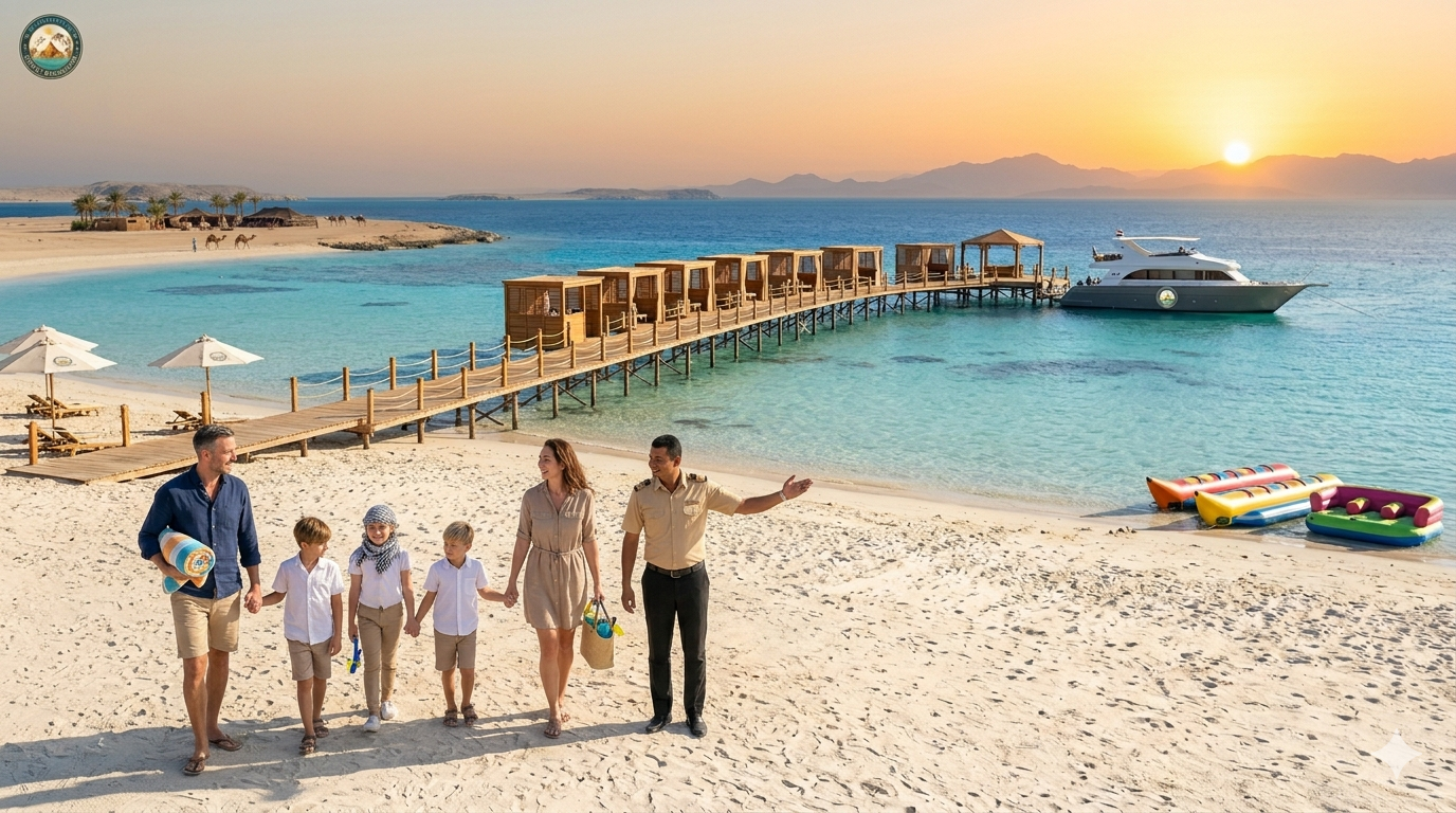 Orange Bay sziget Hurghada tengerpart és sznorkelezés