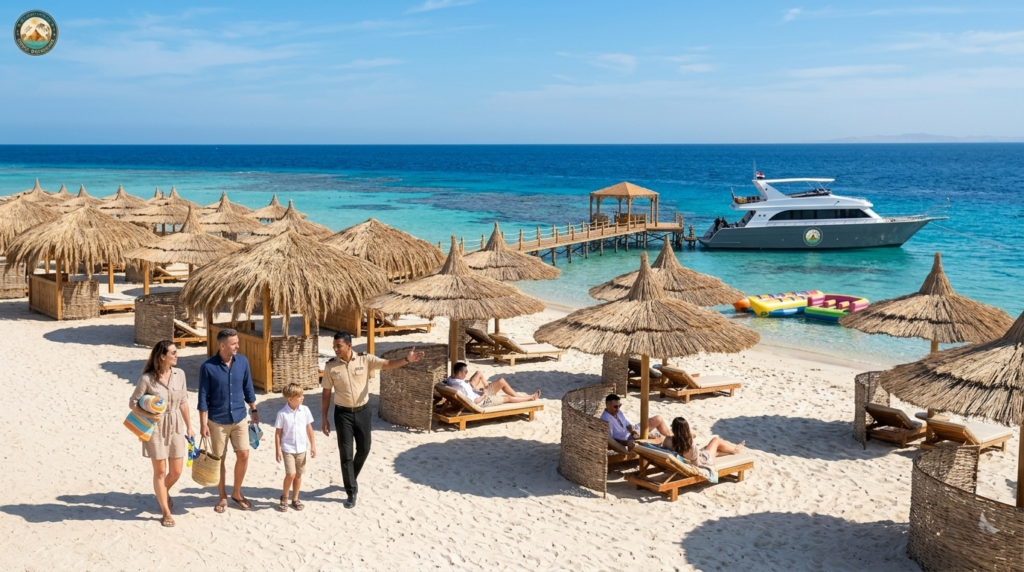 Paradise Island VIP hajókirándulás Hurghada Adam Tours.