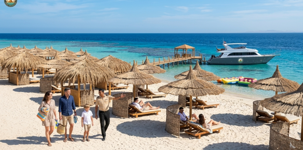 Paradise Island VIP hajókirándulás Hurghada Adam Tours.